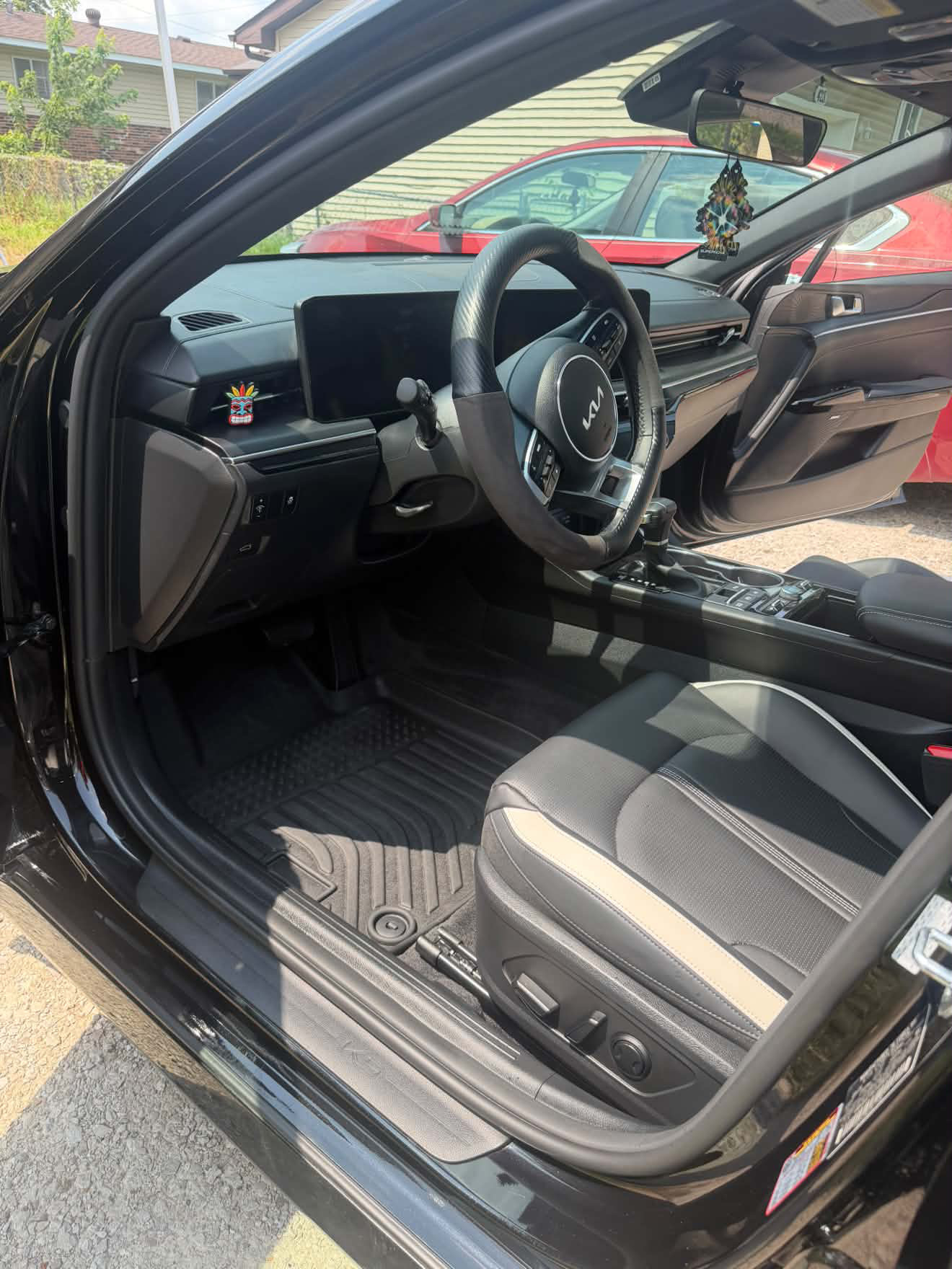 Clean Kia interior after detailing